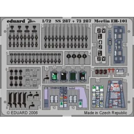 Westland EH-101 Merlin - pièces pré-peintes en couleur (pour les maquettes Italeri) Ce coffret Zoom est une version simplifiée d