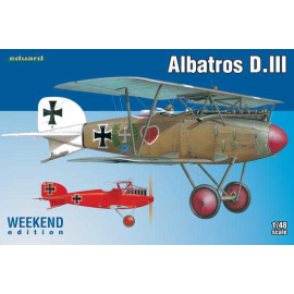 Albatros D.III plastique Eduard, décalcomanies imprimées par Eduard, deux possibilités de marquage. NO PE, pas de masque, pas de