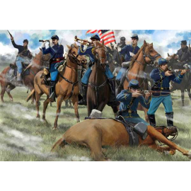 Figurine Union de Cavalerie américaine Gettysburg (époque ACW / Guerre de Sécession)