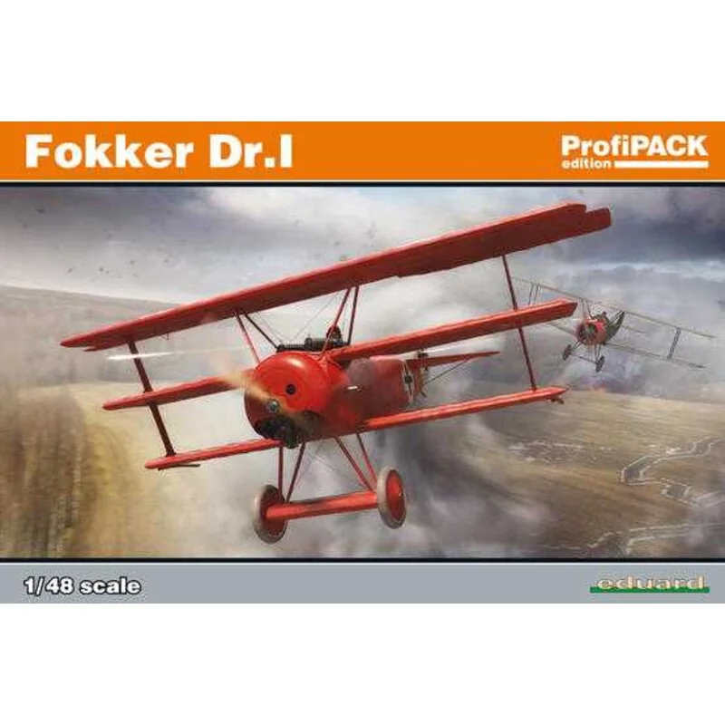 Fokker Dr.I Triplan ProfiPACK édition kit de Fokker Dr.I en échelle 1/48. - pièces en plastique: Eduard - Nombre d'options de dé