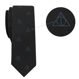  Harry Potter set cravate & badge Deatlhy Hallows