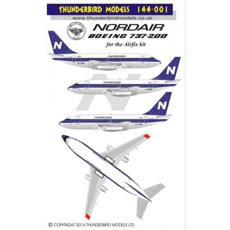 Décal Nordair Boeing 737-200