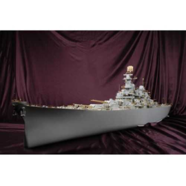  USS Iowa BB-61 DX Pack * pont en bois plein / 23 Grand Brass taille péllicule partie / une pré-peinte péllicule Partie / 272 La