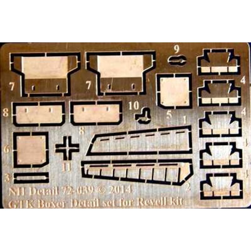 GTK Boxer (GTFZ A1) de Set de Détail (conçu pour être utilisé avec les kits de RV3198 Revell)