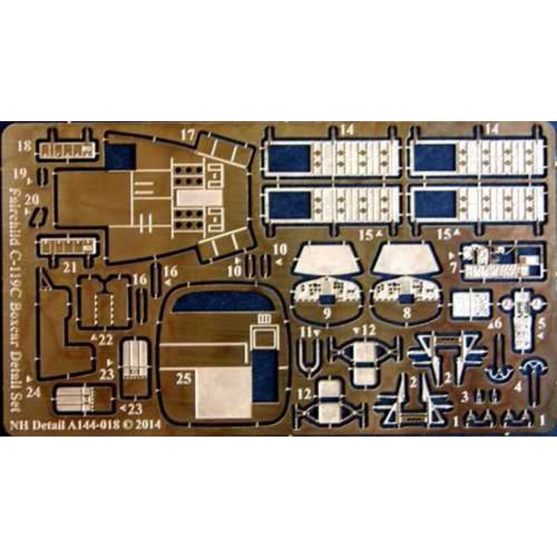 Fairchild C-119C Boxcar Détail SET (conçu pour être utilisé avec les kits Roden)