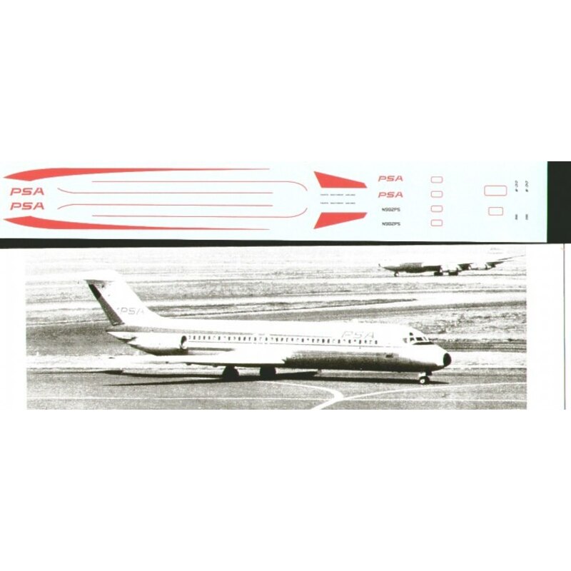 Décal Douglas DC-9-30 PSA Old Scheme