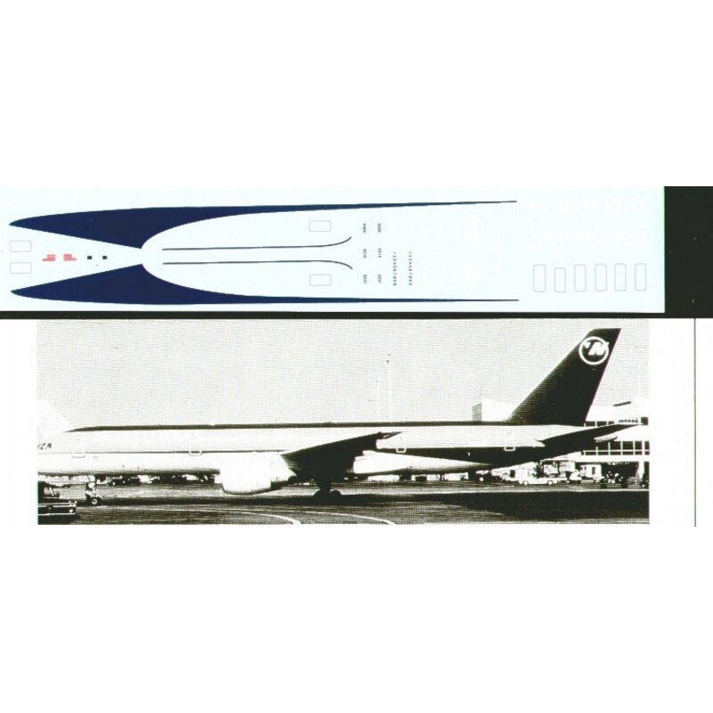 Décal Douglas DC-9-50 NORTHWEST 1995 Experimental 1995 Lt Grey Scheme