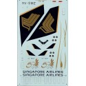 Décal Boeing 747-400 SINGAPORE AIRLINES 50th Anni 9V-SMZ