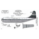 Décal Boeing B377 Stratocruiser BOAC final scheme Blue tail all regis