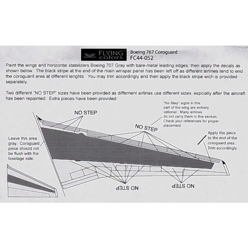 Décal Boeing 767 corrogard x 2