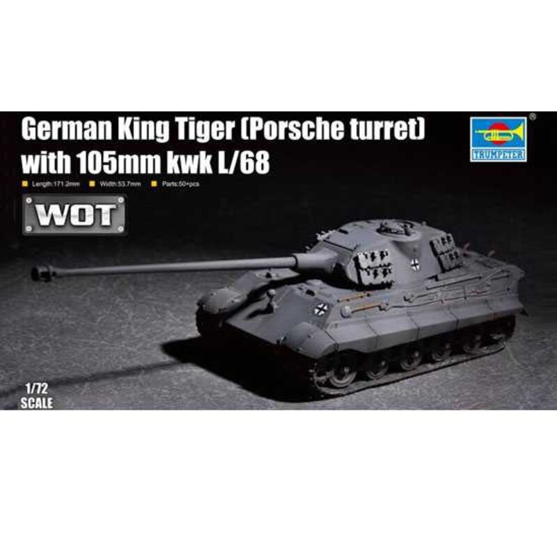 German King Tiger with 105mm kwk L/68 