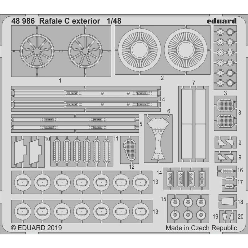 Extérieur Dassault Rafale C (conçu pour être utilisé avec les kits Revell)