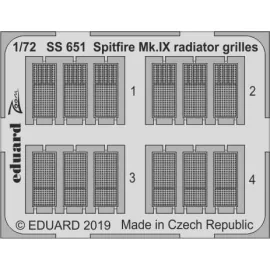 Supermarine Spitfire Mk.IX grilles de radiateur (conçus pour être utilisés avec les kits Eduard)