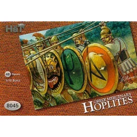 Mercenaire grec Hoplites : 48 figurines (sans armes)