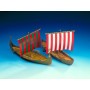 Maquette carton 2 navires vikings