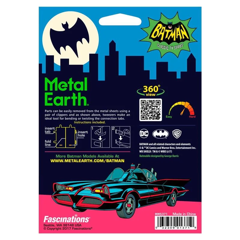 Maquette métal Metal earth BATMAN/CLASSIC TV BATMOBILE chez