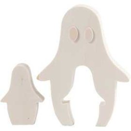 Poupées Figurine 2 en 1, fantômes, h: 6+11,5 cm, l: 4+9 cm, triplex, 1set, prof. 1,2 cm