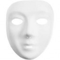 Masque visage , h: 17,5 cm, l: 14 cm, blanc, 12pièces