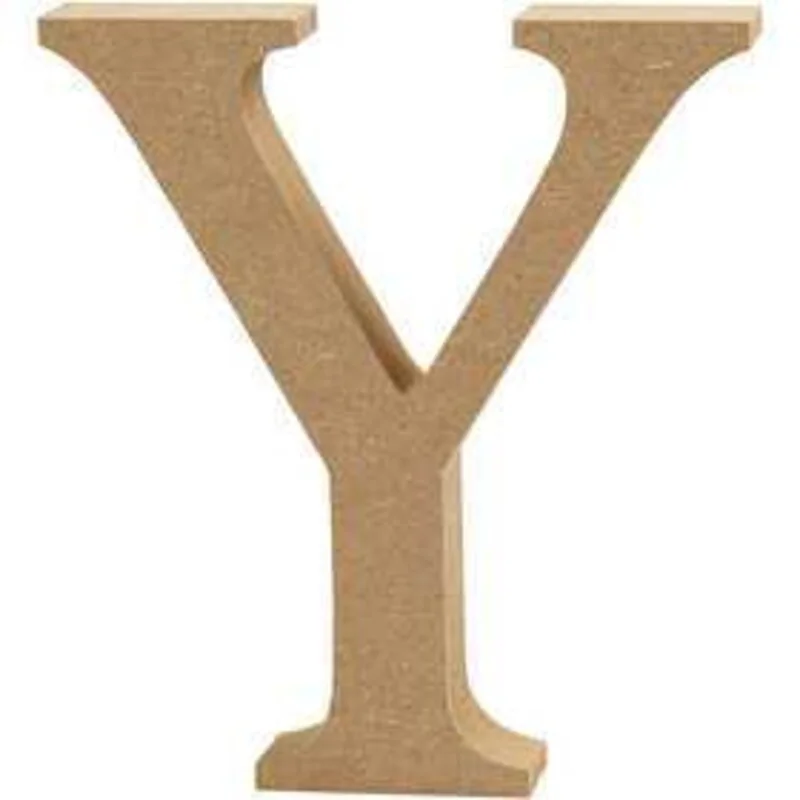 Lettre, Y , h: 13 cm, ép. 2 cm, MDF, 1pièce