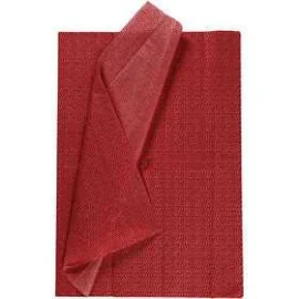 Papier de soie, feuille 50x70 cm, 17 gr, rouge, 6flles