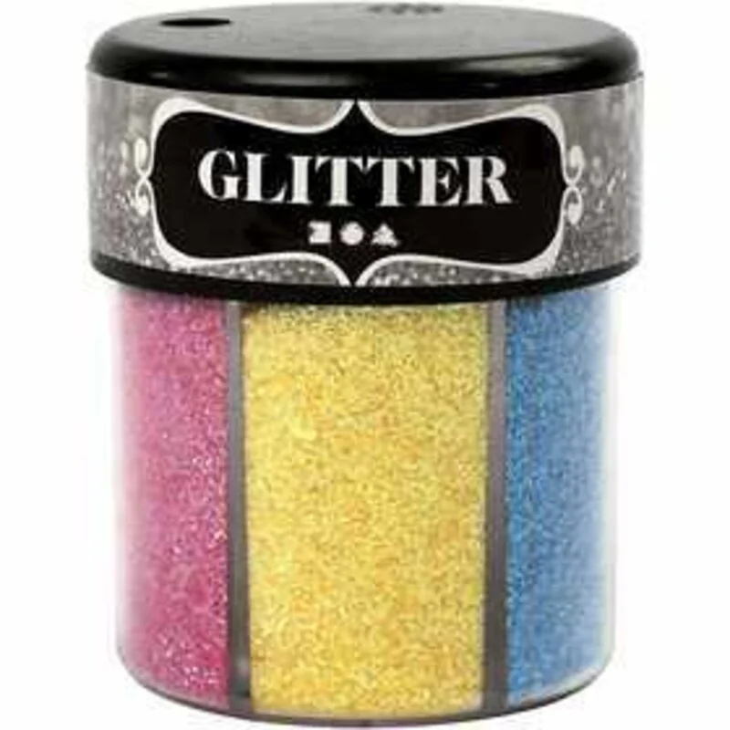 Paillettes - Assortiment, Couleurs assorties, 6x13gr