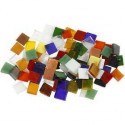 Mosaïques en verre, dim. 10x10 mm, ép. 3 mm, 454gr