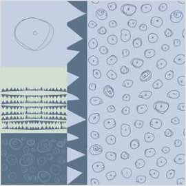 Textile Tissu, l: 145 cm, 140 g/m2, bleu, 1par m