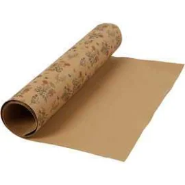 Papier lavalbe avec imprimé, l: 49,5 cm, 350 g/m2, brun clair, imprimé fleur, 1m