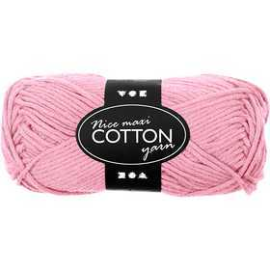 Pelote de laine de coton , L: 80-85 m, rouge clair, maxi, 50gr