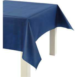 Cuisine Nappe de table ou immitation tissu, bleu foncé, l: 125 cm, 70 g/m2, 10m