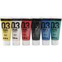 Peinture acrylique A-Color, couleurs classiques, 03 - métallique, 6x20ml