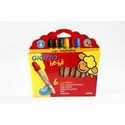 GIOTTO bé-bé Crayons de couleur, mine: 6 mm, d: 13 mm, Couleurs assorties, 6pièces, L: 10,5 cm