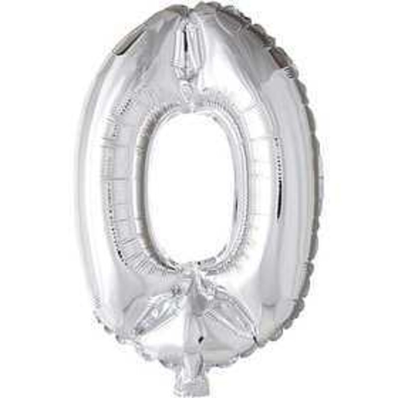 Ballon en aluminium, argent, h: 41 cm, Oval, 1pièce