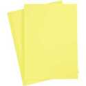 Carton coloré, A4 210x297 mm, 180 gr, jaune canari, 20flles