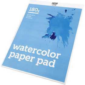  Bloc de papier aquarelle, A3 297x420 mm, 180 gr, blanc, 20flles