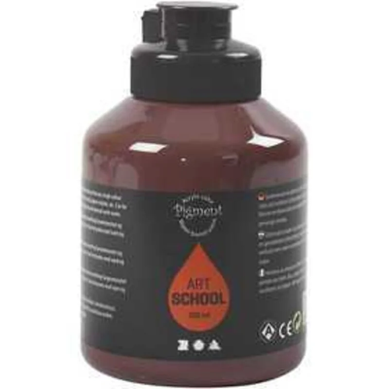 Peinture Pigment Art School, burnt umber, , , 500ml