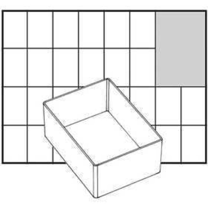 Godet de rangement, dim. 109x79 mm, h: 47 mm, Type A7-1 , 1pièce