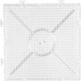  Plaque Nabbi, dim. 15x15 cm, transparent, grand carré, 1pièce
