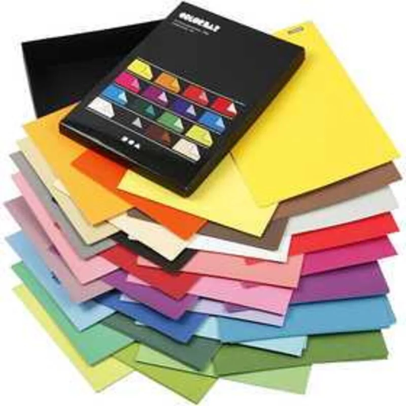 Color Bar - Assortiment, A4 210x297 mm, 250 gr, Couleurs assorties, uni, 160flles. ass.