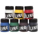 Encre lino, Couleurs assorties, 7x250ml