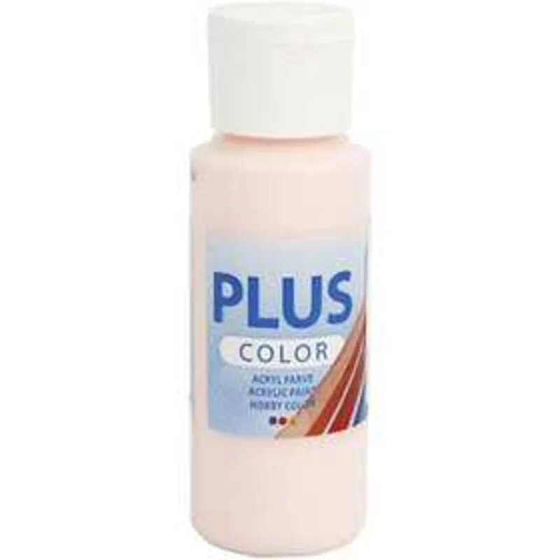 Plus Color Peinture acrylique, pale rose, 60ml