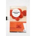 Papier nid d'abeilles, feuille 28x17,8 cm, orange, 8flles