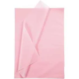 Papier de soie, feuille 50x70 cm, 14 gr, rose clair, 25flles