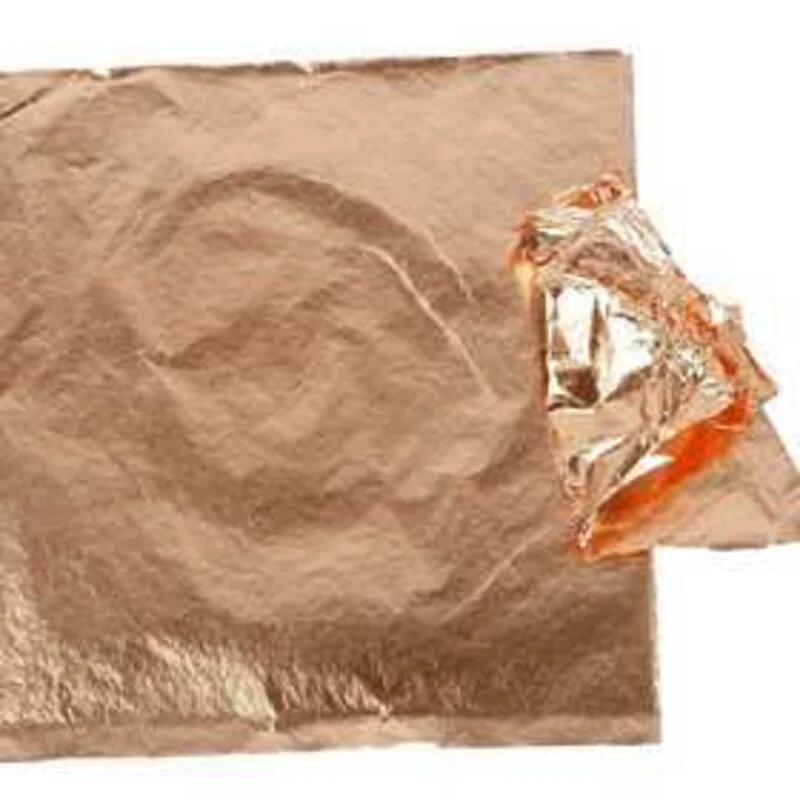 Feuille à dorer, feuille 16x16 cm, copper, 25flles