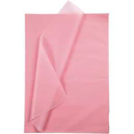 Papier de soie, feuille 50x70 cm, 14 gr, rose, 25flles