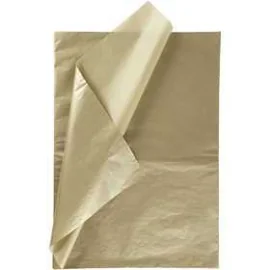 Papier de soie, feuille 50x70 cm, 14 gr, or, 25flles