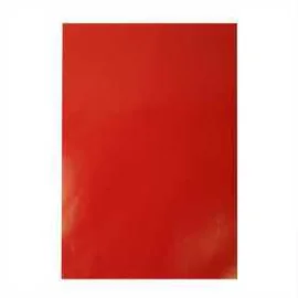 Papier glacé, feuille 32x48 cm, 80 gr, rouge, 25flles