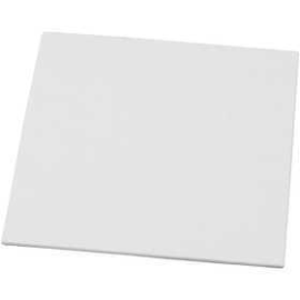 Cadre Toile Canvas, dim. 15x15 cm, ép. 3 mm, blanc, 1pièce, 280 gr