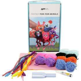 Fils, ficelles et accessoires Kit de laine DIY - Animaux, 1set