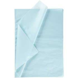 Papiers divers Papier de soie, feuille 50x70 cm, 14 gr, bleu clair, 10flles